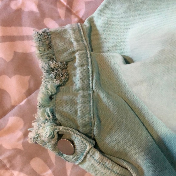 ★POL★ Mint Green Vintage Cotton Twill Shacket★ - Picture 9 of 14